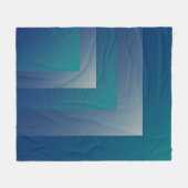 Blauwgroen grijs fleece deken (Voorkant (Horizontaal))