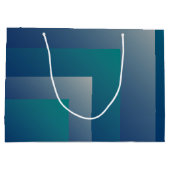 Blauwgroen grijs groot cadeauzakje (Achterkant)