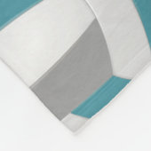 blauwgroen grijs Ik hou van volleybaltekstpatroon Fleece Deken (Hoek)