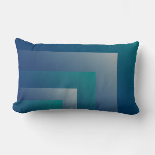 Blauwgroen grijs kussen