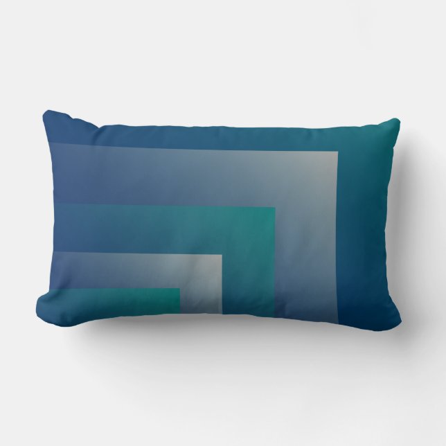 Blauwgroen grijs kussen (Voorkant)