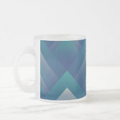 Blauwgroen grijs matglas koffiemok (Links)