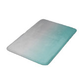 Blauwgroen grijs ombre-ventilator badmat (Gekanteld)