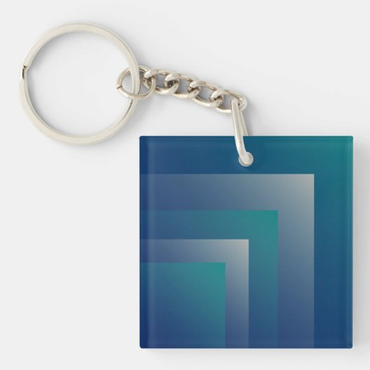 Blauwgroen grijs sleutelhanger (voorkant)
