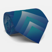 Blauwgroen grijs stropdas (Opgerold)