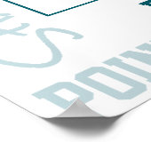 blauwgroen grijs team kleuren basketbal team foto poster (Hoek)