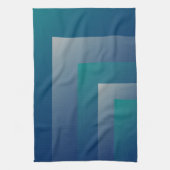 Blauwgroen grijs theedoek (Verticaal)