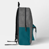 blauwgroen grijs volleybal team kleuren teamnaam bedrukte rugzak (Links)