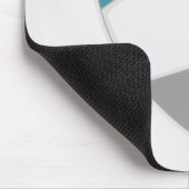 blauwgroen grijs volleybalteam kleuren jongens muismat (Hoek)