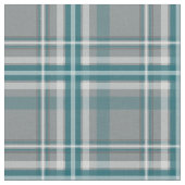 blauwgroen grijs-witte plaid stof (Close Up)