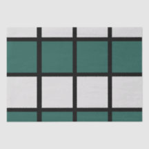 Blauwgroen grijs zwart geruit patroon