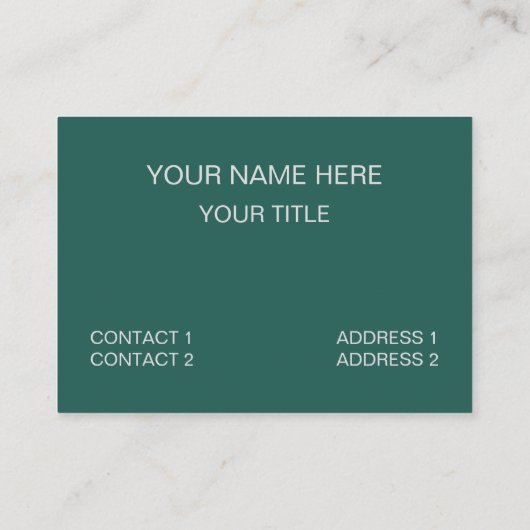 Blauwgroen grijs zwart geruit patroon visitekaartje (Achterkant)