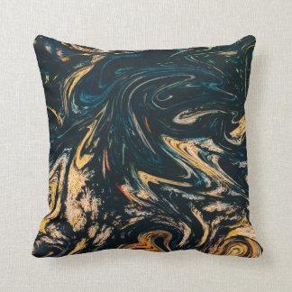 Blauwgroen grijs zwart-wit groen Sierkussen