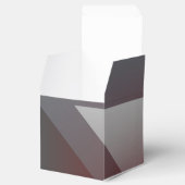 blauwgroen grijze driehoek bedankdoosjes (Geopend)