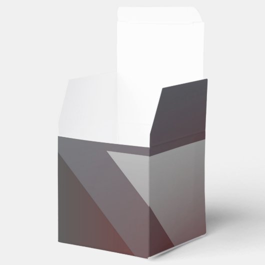 blauwgroen grijze driehoek bedankdoosjes (Geopend)