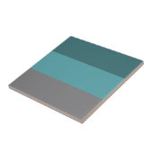 Blauwgroen, grijze strepen tegeltje (Zijkant)