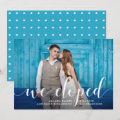 Blauwgroen grillen | We hebben de fotoaankondiging Aankondiging (Voorkant / Achterkant)