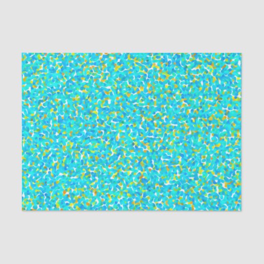Blauwgroen Groen Blauw - Abstract Patroon Tissuepapier (Voorkant)
