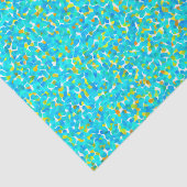 Blauwgroen Groen Blauw - Abstract Patroon Tissuepapier (Detail)