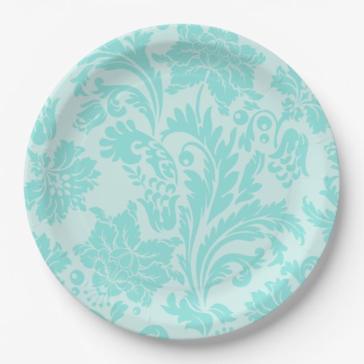 Blauwgroen groen, blauw  bord voor dampafdruk op p (Voorkant)