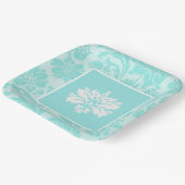 Blauwgroen groen, blauw  bord voor dampafdruk op p (Gebogen)