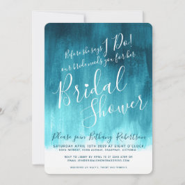 Blauwgroen groen blauw modern vrijgezellenfeest no kaart