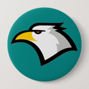 Blauwgroen groen; Eagle Ronde Button 4,0 Cm