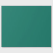 Blauwgroen groen effen kleur inpakpapier (Vlak)