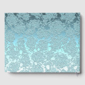 Blauwgroen Groen Elegant Weddenschap Gastenboek (Achterkant)