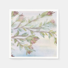 Blauwgroen Groen en Bourgogne Servetten