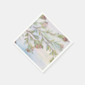 Blauwgroen Groen en Bourgogne Servetten (Hoek)