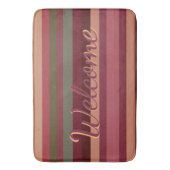 Blauwgroen groen en Bourgondië Badmat (Voorkant Verticaal)