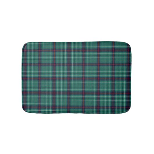Blauwgroen Groen en Navy Blue Duncan Schots Plaid Badmat (Voorkant)