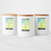 Blauwgroen groen glitterproduct met etiket diamant (Flessen)