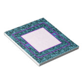 Blauwgroen Groen Grunge Elegant Notitieblok (Schuin)