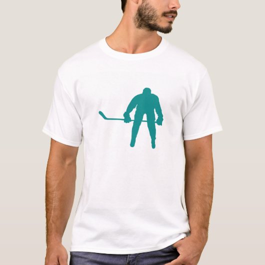 Blauwgroen groen hockey t-shirt (Voorkant)