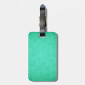 Blauwgroen groen kasteel. bagagelabel (Achterkant verticaal)