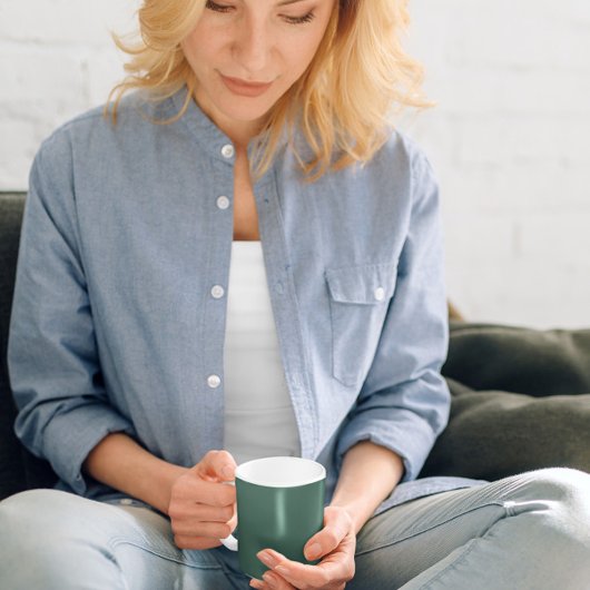 Blauwgroen groen koffiemok