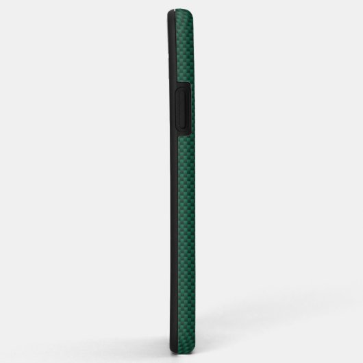 Blauwgroen groen koolstofvezelstijldecor Case-Mate iPhone case (Achterkant/rechts)