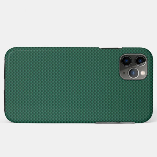 Blauwgroen groen koolstofvezelstijldecor Case-Mate iPhone case (Achterkant (horizontaal))