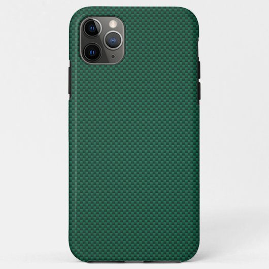 Blauwgroen groen koolstofvezelstijldecor Case-Mate iPhone case (Achterkant)