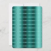 Blauwgroen groen lint Vrijgezellenfeest Kaart (Achterkant)