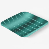 Blauwgroen groen lint Vrijgezellenfeest Papieren Bordje (Gebogen)