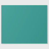 Blauwgroen groen, oceaankleur minimalistisch cadeaupapier (Vlak)
