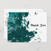 Blauwgroen groen platform, dank u van de nieuwe ra aankondigingskaart (Voorkant / Achterkant)