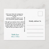 Blauwgroen groen platform, dank u van de nieuwe ra aankondigingskaart (Achterkant)