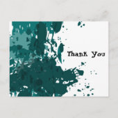 Blauwgroen groen platform, dank u van de nieuwe ra aankondigingskaart (Voorkant)