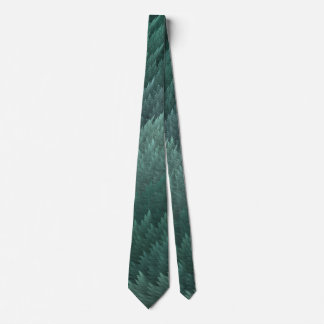Blauwgroen Groen Tartan Feather Pattern Stropdas