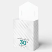 Blauwgroen Groen Zilveren Ballon Glitter Favor Ver Bedankdoosjes (Geopend)