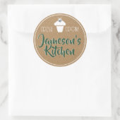 Blauwgroen groenboek Rhinestone Cupcake Label (Tas)